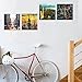 Abstract Wall Art New York Skyline Canvas Pictures Modern City Artwork Skyscraper Street Contemporary Canvas Wall Art Bedroom Bathroom Living Room Kitchen Office Home Wall Decor 12