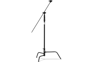 Kupo 40in Master C-Stand with Turtle Base Kit (Stand 2.5in Grip Head & 40in Grip Arm with Hex Stud) - Black (KS704811)