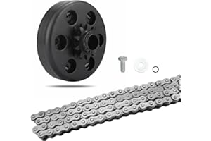 Karsee Go Kart Clutch Centrifugal Clutch 3/4" Bore 10 Tooth with #40/41/420 Chain Fits for HONDA GC GX, Mini bike, Go Kart, predator 212（Including chain）