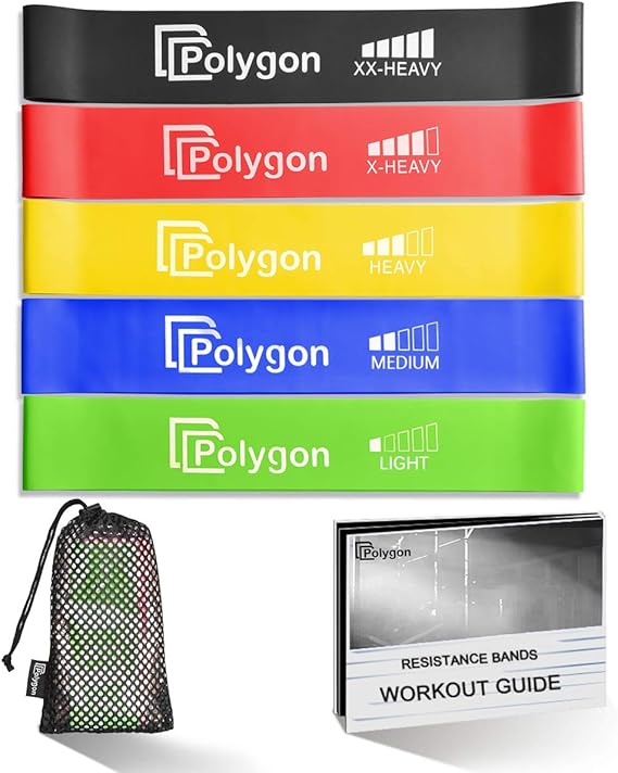 Resistance Loop Bands, Polygon Exercise Bands for Legs and Butt