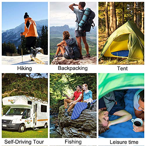 image for Lzellah Camping Sleeping Pad - Ultralight Inflatable Camping Mat & Tra
