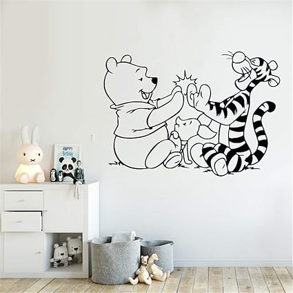 wandaufkleber baum foto Winnie The Pooh Wandtattoo Tigger Ferkel Cartoon Aufkleber Kinderzimmer Dekor Babys Schlafzimmer Wand