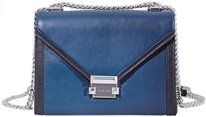 black and blue michael kors purse
