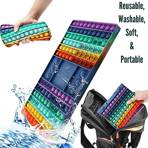 RimiAkr Pop It Board Game with 2 dice & 126 Bubble Popper which gives