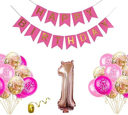 1 Decorations D Anniversaire Premiere Fete D Anniversaire Pour Les Filles Poule Decoration De Fete Confettis Ballons En Latex Rose Doree Joyeux Anniversaire Guirlande Bunting Banniere Ballons Amazon Fr Cuisine Maison 1 Decorations D Anniversaire Premiere Fete D Anniversaire Pour Les Filles Poule Decoration De Fete Confettis Ballons En Latex Rose Doree Joyeux Anniversaire Guirlande Bunting Banniere Ballons Amazon Fr Cuisine Maison