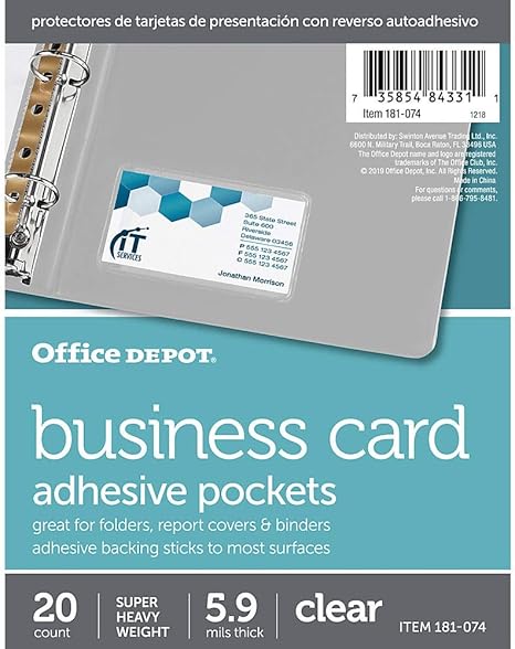 avery business cards office depot