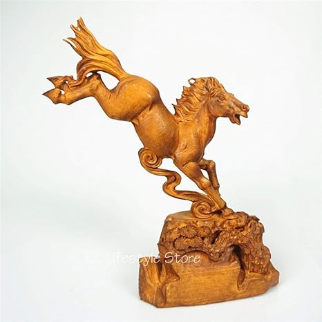 Amazon.com: YZDSBD Estatuas Esculturas Boxwood Animal ...