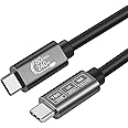 [80Gbps Data Sync] Compatible with Thunderbolt 5 Cable High Speed USB C Cable Support 240W Charging and 16K/8K Display for Thunderbolt 4/USB4 Monitor, and More, 3.3FT