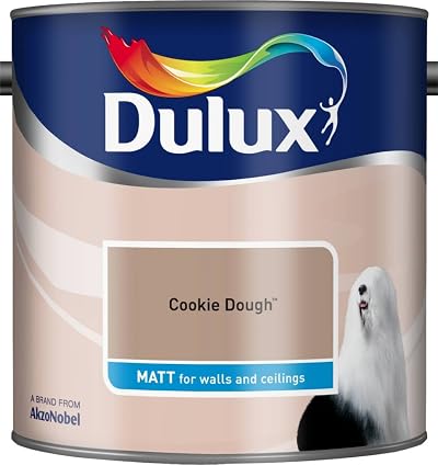 Dulux Matt Emulsion Paint 2.5L Cookie Dough Interior Wall & Ceiling
