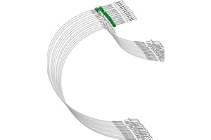 Fishing Leader Fishing Rigs, Luroad 6/12/18 Pcs Nylon-Coated Lines with Swivels Snap Beads, Stainless Steel Hooks Crimps Saltwater Freshwater for Fishing Lovers Angler, 1 Arm/ 2 Arms