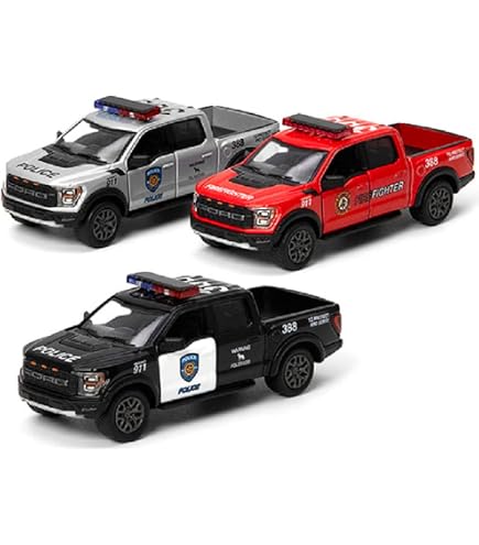 thumbnail image 2 of 5-Pack Kinsmart 1:38 Diecast Cars – 2017 Chevrolet Camaro ZL1 Police – Cop Chevy 2 of 6