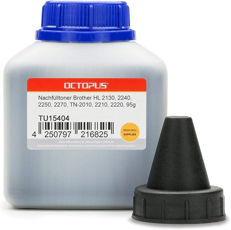 Octopus Toner Refill Powder for Brother HL 2130 2240 2250 2270 TN2010 2600 Pages
