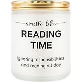 Teeglow Book Lovers Gifts Candle Women Funny Bookish Accessories Club Themed Gifts for Librarian Book Lovers Women Reader Bookworm