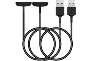 YANZHI Charger Replacement for Fitbit Charge 5 / Charge 6 / Luxe, [2-Pack, 3.3 ft] Smart Watch Charging Cable (Strong Magnet)
