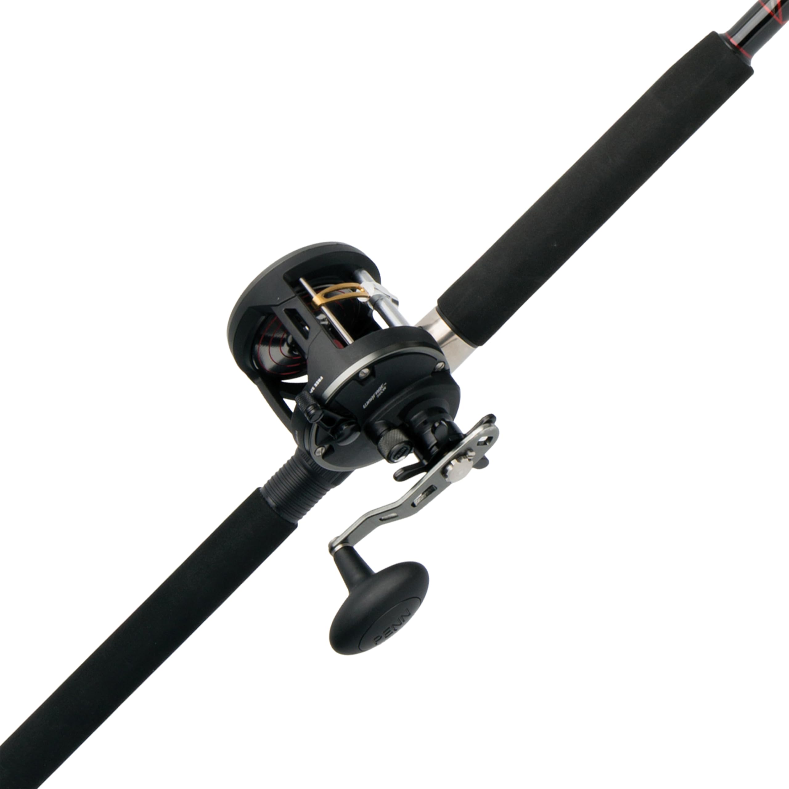 PENN 6’6” Warfare Level Wind Fishing Rod and Reel Conventional Combo, 6 ...