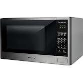 Panasonic Compact Microwave Oven with 1100 Watts of Cooking Power, Sensor Cooking, Quick 30sec and Popcorn Button, 1.3 cft