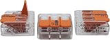WAGO 221-413 3-Channel Lever Nut Terminal 0.2-4 mm² Transparent 100pcs view 4