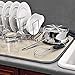 Dual Dish Drying Mat - Dual Sided Microfiber Absorbent Machine Washable Multipurpose 18 X 24 (Grey)