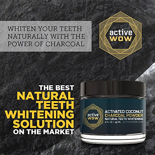 Active Wow Teeth Whitening Charcoal Powder Natural Beauty & Personal Care, Oral Care, Teeth Whitening