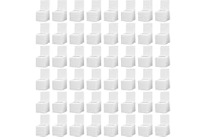 LEIFEOSH 48 Pack Ballot Box with Slot for Tickets Suggestions Raffles, Raffle Box Donation Box for Fundraising, Cardboard Boxes with Removable Header for Business Voting Collecting, 6 x 6 x 6 Inch, White