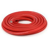 KnuKonceptz Kolossus Flex Kable OFC 8 Gauge Power Wire Copper Cable Red (10 ft) 8 AWG