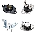 AMI PARTS DC96-00887C DC96 00887A Thermostat&DC47-00018A&DC32-00007A&DC47-00016A Thermostat Dryer Kit Dryer Thermistor Thermal Fuse Compatible with Samsung lG Kenmore Dryers