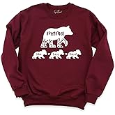 Mama Bear Sweatshirt For Women, Custom Mama Bear Childs Shirt, Mothers Day Gift, Mom Shirt With Kids Name, Personalized Mama Sweatshirt, Christmas Shirt, Family Christmas Shirt