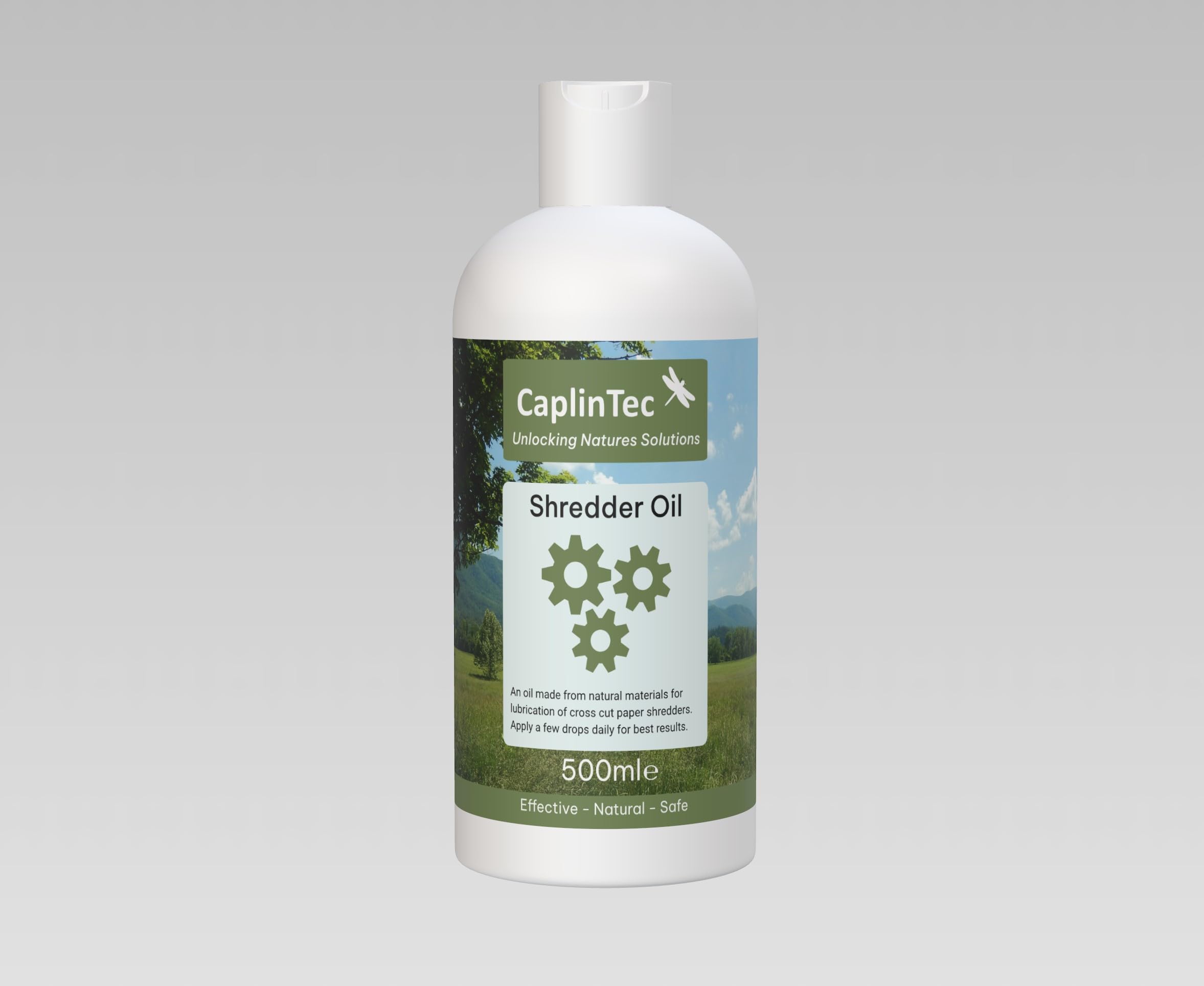 CaplinTec Shredder Oil | Premium Lubricant | Natural Formula for Optimal Shredder Performance | Prolongs Shredder Lifespan | Safe & Effective Daily Maintenance (500ml)