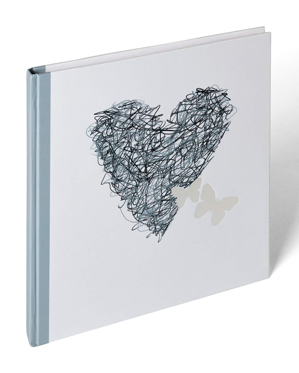 walther design Guestbook White with Embossing, Wedding Amorousness GB-158