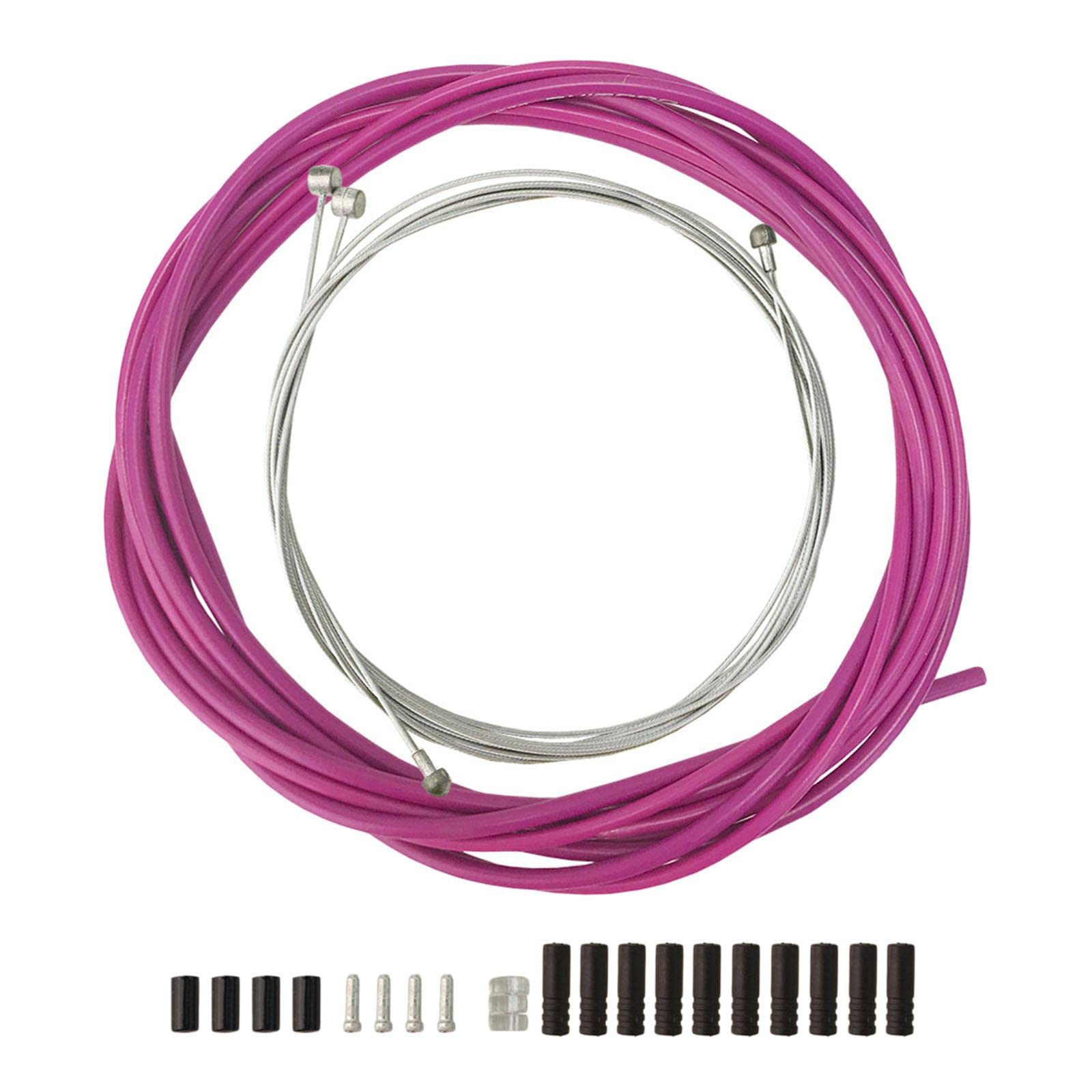 Sharplace Brake Cable Housing Kit Set Mountain Cycling, Package Includes: Brake Cables, Brake Housing, Ferrules, Cable End,