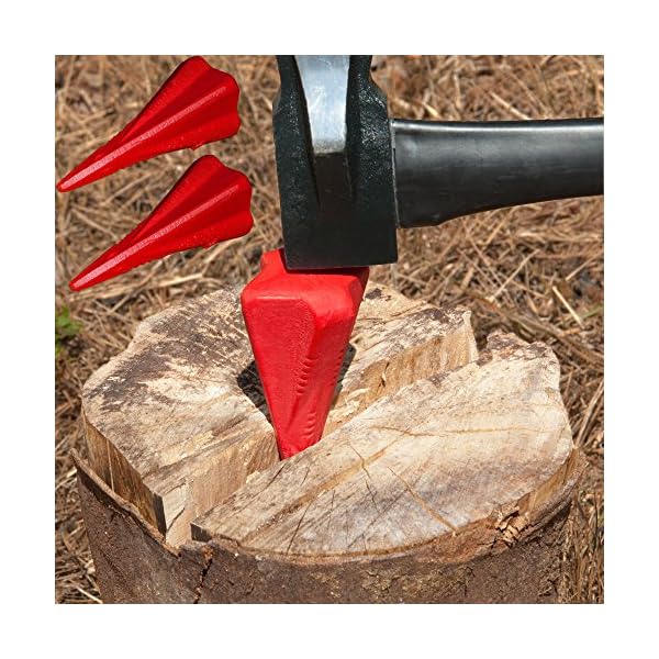 DeubaÂ® 3X Spaltkeil aus Carbon-Stahl Ã 7,5cm Keil Spaltgranate Holzspaltkeil Holzspalter FÃ¤llkeil Scheitkeil Drehkeil – Bild 3
