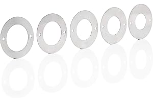 Whitehorse Bird House Predator Guards - a Set of 5 Stainless Steel Rings - Excludes Different Bird Species - Protects the Ent