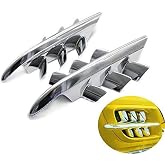 PACASK Motorcycle Chrome Shark Gills Fairing Accents For Goldwing GL1800 2001-2010