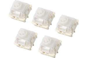 MELETRIX WS Flux HE Keyboard Switches, Pre-Lubed Magnetic Linear Switch Freely Setting Pre-Travel Hall Effect Key Switches for Magnetic Gaming Keyboard (5 Pcs)