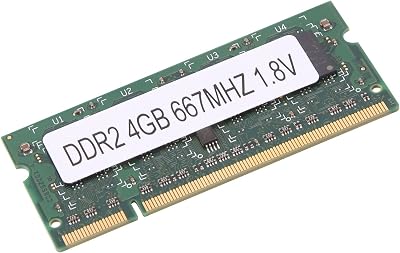 ATOZS DDR2 4GB RAM 667MHz PC2 5300 SODIMM 1.8V 200 Pins for AMD Laptop