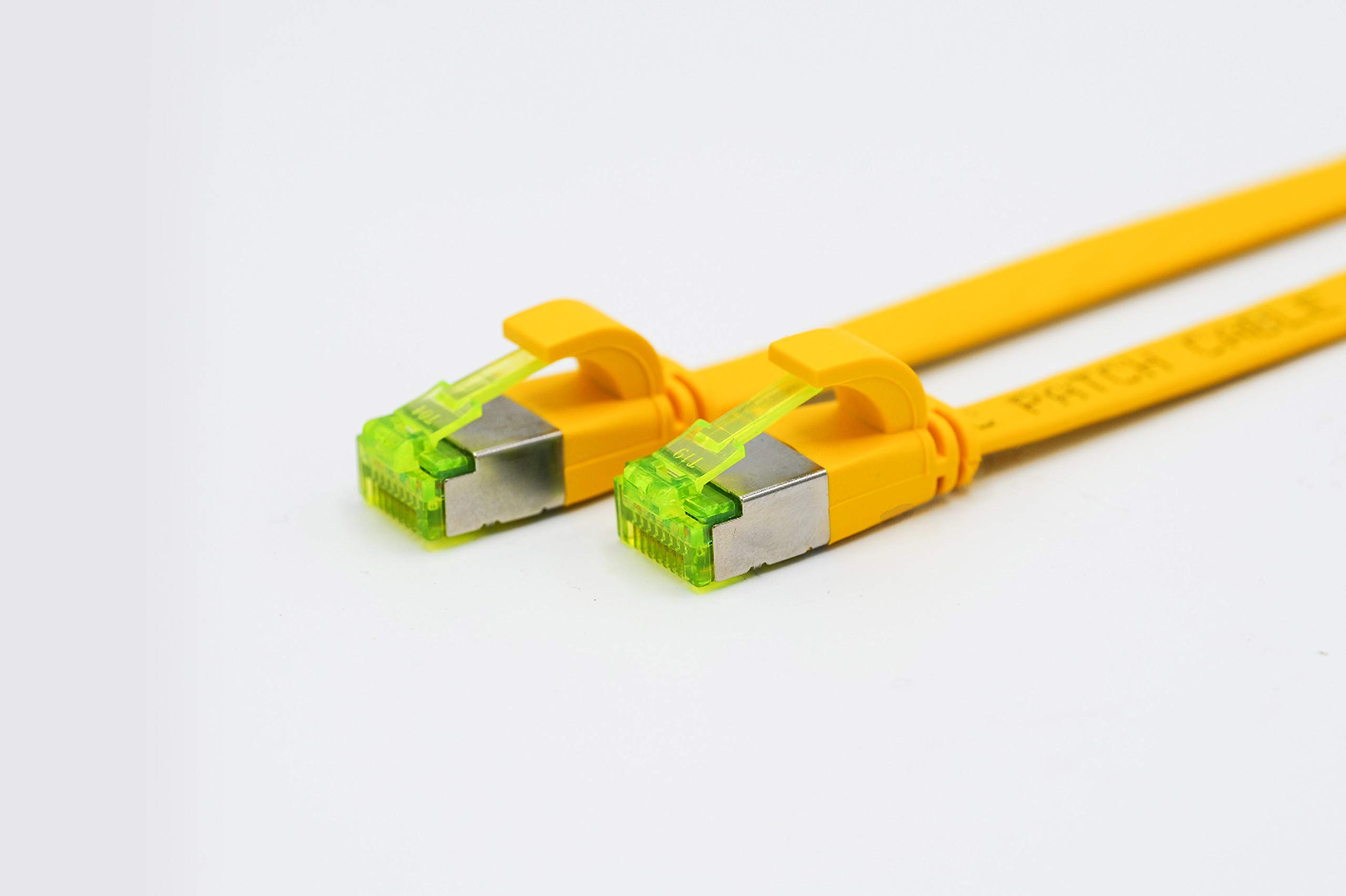 Helos Patch Cable U/FTP Cat 6a 10.0 m Yellow