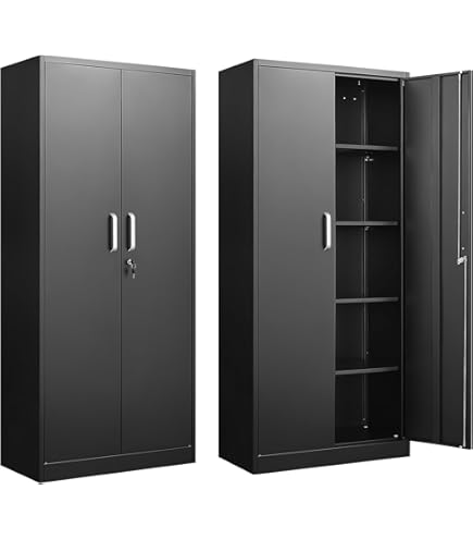 【ベル】CEO Cabinet Storage Set Amazon.com: Guizeeopo Metal Storage Cabinet with Adjustable
