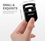 Docolor Portable Eyelash Curler w/ 1 Silicone Refill - Mini Travel Makeup Tool view 4