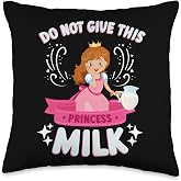 Milk Lactose Intolerant Funny Throw Pillow
