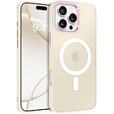 BENTOBEN Magnetic for iPhone 16 Pro Max Case, [Compatible with MagSafe] Translucent Matte Slim Shockproof Anti-Slip Anti-Yellow Women Men Protective Phone Case for iPhone 16 Pro Max 6.9",White