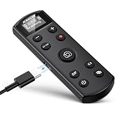 for Sony Camera Wireless Remote Control Rechargeable Shutter Release | with OLED Screen for ZV-E10, FX3, a6100, a6400, a6600, a7 III, a7R III, DSC-RX100 VII, ZV-1, A7R VI; Replace Sony RMT-P1BT