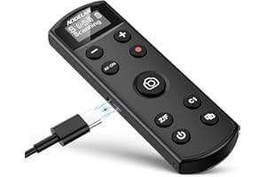 for Sony Camera Wireless Remote Control - Aodelan Rechargeable Shutter Release with OLED Screen for ZV-E10, FX3, a6100, a6400