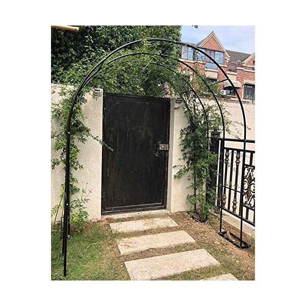 LYBC Gartenbogen Metall Rosenbogen Für Verschiedene Kletterpflanzen Und Weinreben,Torbogen Rankgitter Pergola Spalier… – Bild 4