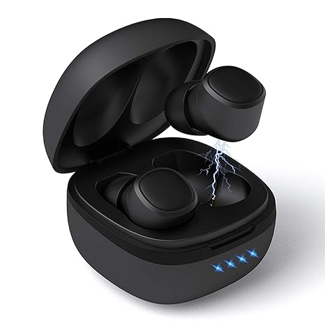 True Wireless Earbuds Bluetooth V50 Headphones Tws In Ear Stereo Earphones With Charging Case 24h Playtime Ipx5 Sweatproof Built In Mic Auto #wireless #earbuds #for #small #ears True Wireless Earbuds Bluetooth V50 Headphones Tws In Ear Stereo Earphones With Charging Case 24h Playtime Ipx5 Sweatproof Built In Mic Auto