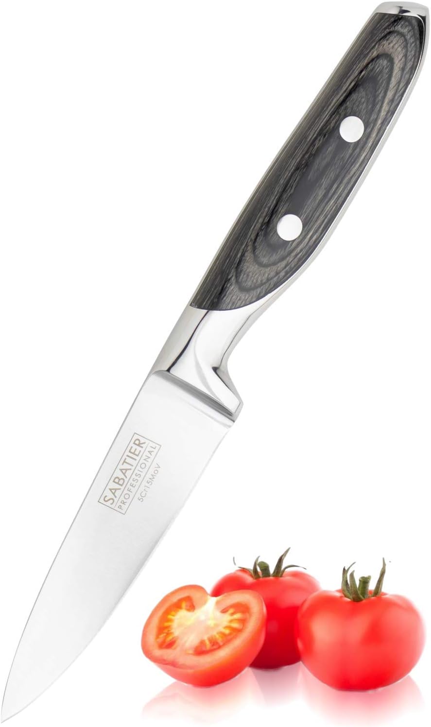 Sabatier Professional Kitchen Paring Knife 3.5in/9cm Full Tang Blade