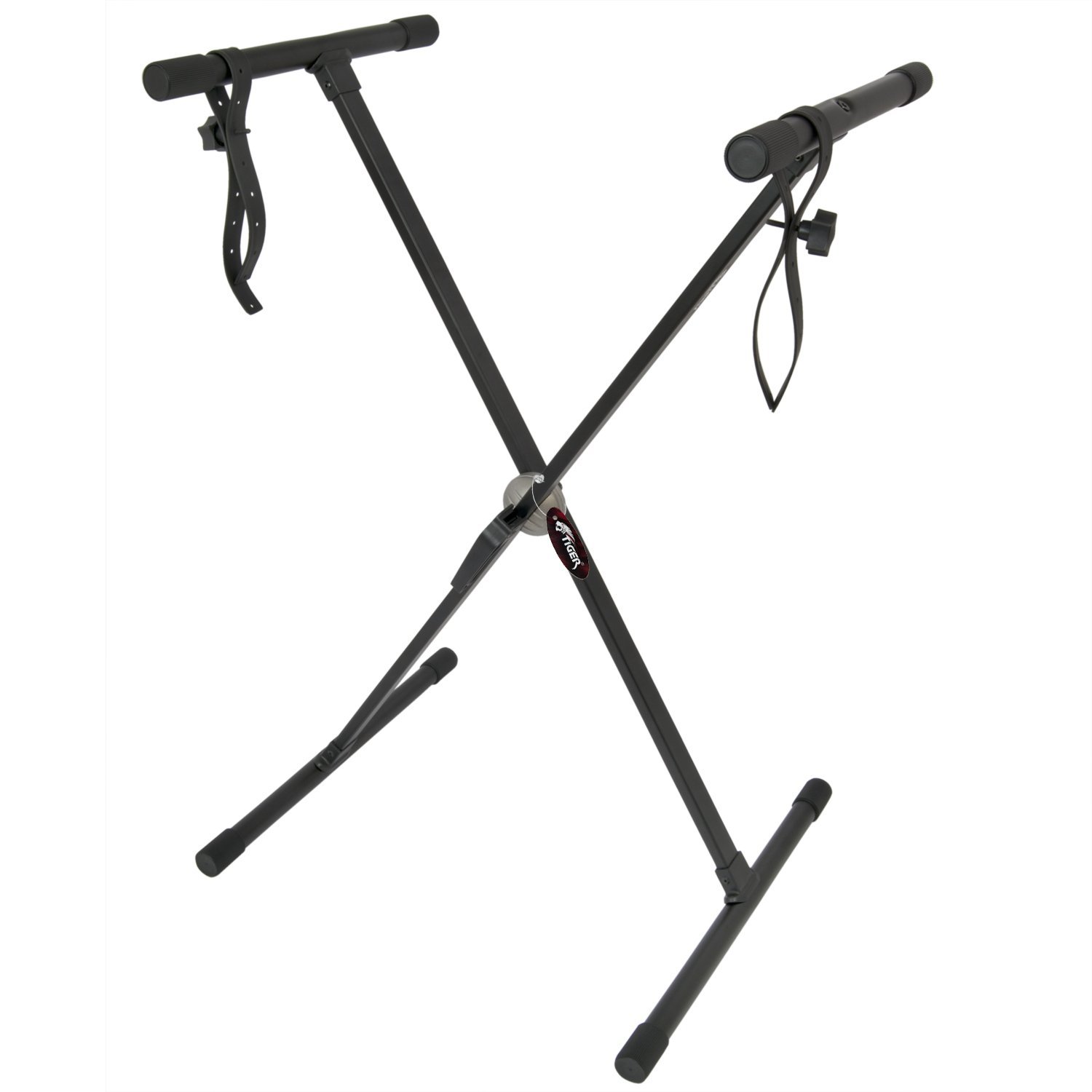 Tiger Keyboard Stand with Securing Straps Single Braced X Frame