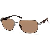 Timberland mens Tba9263 Rectangular Polarized Rectangular Sunglasses