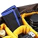 Meking DSLR Battery Case Holder Storage with 4 Pocket Pouch for LP-E6/LP-E8/LP-E10/LP-E12/NP-FW50/EN-EL14/EN-EL15 and more