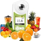 Digital Brix Refractometer, 0&ndash;55% ATC Sugar Content Meter, &plusmn;0.2% Precision, Handheld Tester for Fruit, Juice