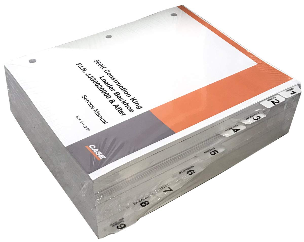 Amazon.com: Case 580K Phase 3 Loader Backhoe Workshop Repair Service Manual  - Part Number # 8-12790: Automotive